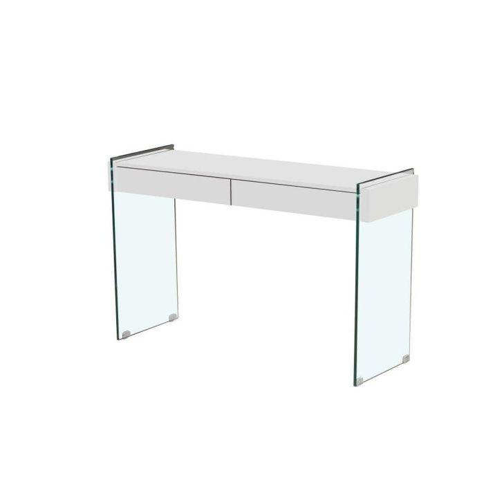 Consola Moderno DKD Home Decor Blanco Transparente 40 x 76 x 120 cm Consola Moderno DKD Home Decor Blanco Transparente 40 x 76 x 120 cm
