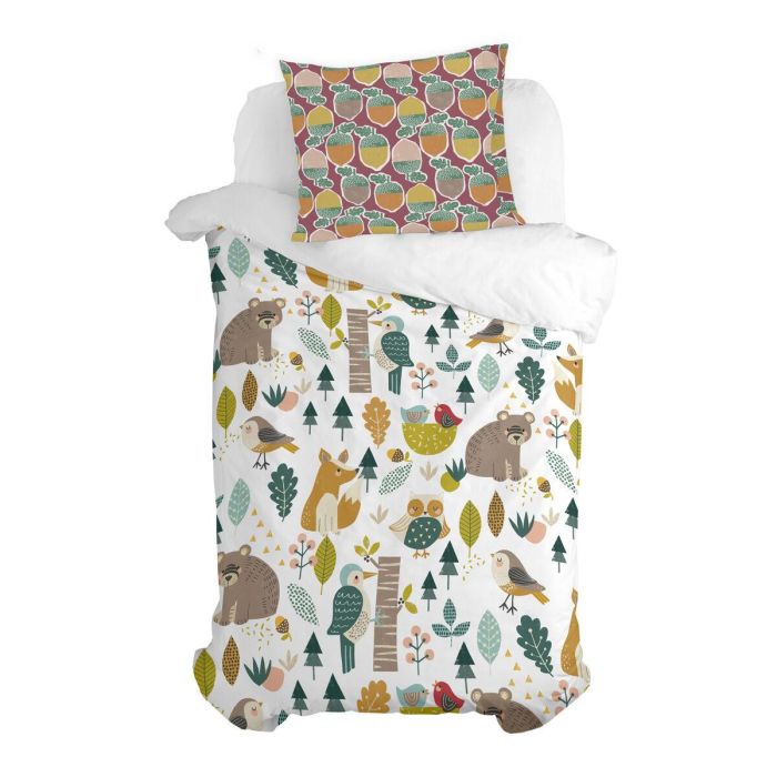 Funda de almohada HappyFriday Moshi Moshi Harvestwood Multicolor 60 x 70 cm 1