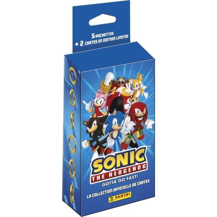 Blister - PANINI - Sonic the Hedgehog Classic - 5 bolsillos - 2 cartas Edición Limitada Blister - PANINI - Sonic the Hedgehog Classic - 5 bolsillos - 2 cartas Edición Limitada