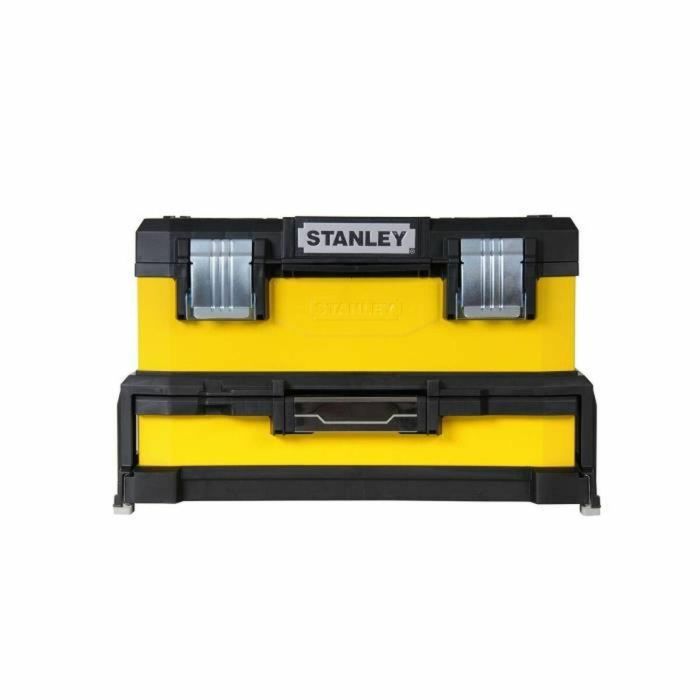 Caja de herramientas STANLEY con cajón amarillo 51cm vacía 0 Caja de herramientas STANLEY con cajón amarillo 51cm vacía 0