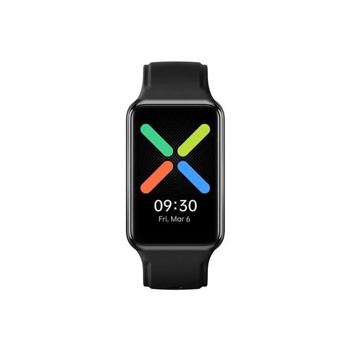 Oppo Watch Free Smartwatch Negro - Pantalla AMOLED Curva 1.64" 280x456, Monitoreo Sueño y Oxígeno, Frecuencia Cardíaca, +100 Modos Ejercicio, Bluetooth 5.0