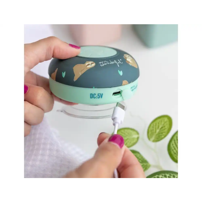 Wondee Mr. Wonderful Altavoz Bluetooth Portátil con Ventosa, Impermeable IPX4, Batería Recargable, 5-6h Autonomía