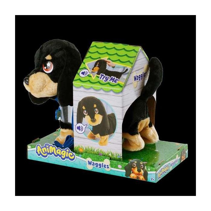 Bizak Waggles Mi Perrito Salchicha 64559091 Peluche Interactivo que camina, ladra y mueve la cola con correa incluida 5