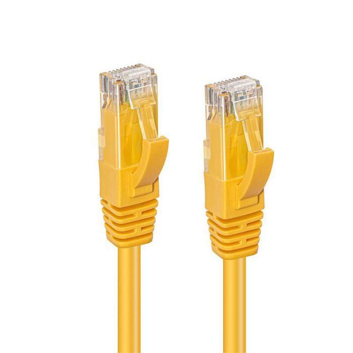 MicroConnect CAT6 U/UTP Network Cable 0.3m, Yellow 1 MicroConnect CAT6 U/UTP Network Cable 0.3m, Yellow 1