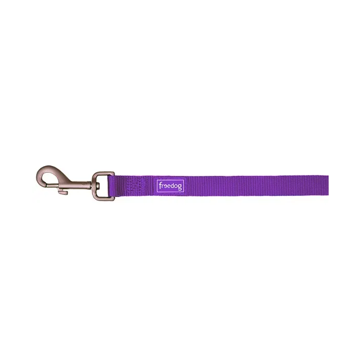 Freedog Correa de Nylon Basic Lila 15 mm x 120 cm para Perro