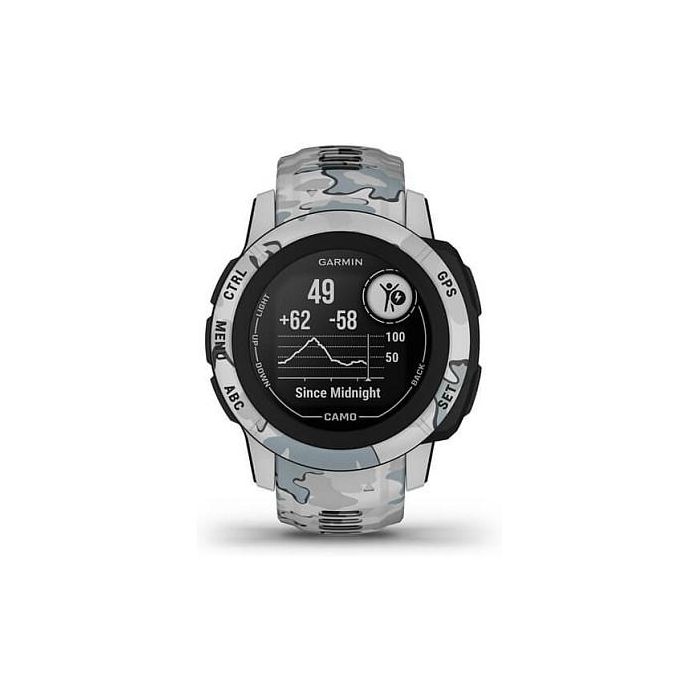 Garmin Instinct 2S Camo Edition Reloj inteligente GPS con monitor de frecuencia cardíaca y seguimiento de actividad, resistente al agua 10 ATM, 50 días de batería