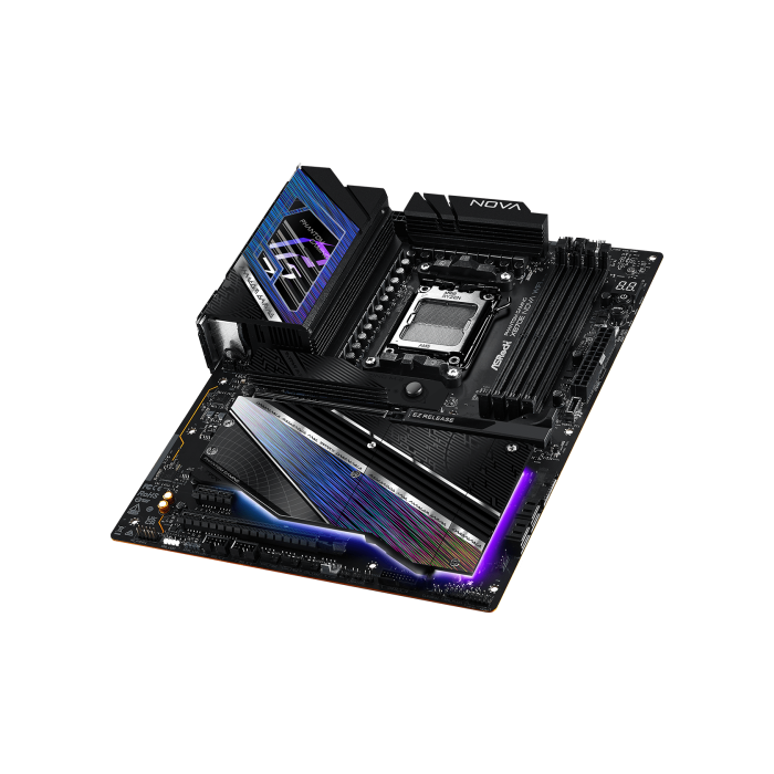 ASRock 90-MXBPX0-A0UAYZ Placa Base X870E NOVA WiFi ATX AMD Socket AM5 DDR5 Wi-Fi 7 para PC 4