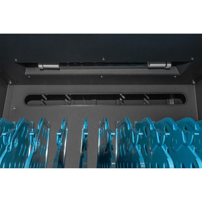 Digitus Armario de Carga Móvil para 30 Notebooks/Tablets hasta 15.6", Sincronización de Datos, UV-C, USB-A, Carro de Gestión y Carga, Negro 3