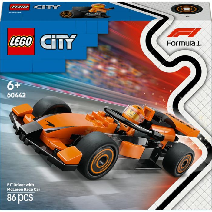 Lego City Juego de Construcción Coche McLaren Fórmula 1 con Piloto, para Niños 6+ Años 0 Lego City Juego de Construcción Coche McLaren Fórmula 1 con Piloto, para Niños 6+ Años 0
