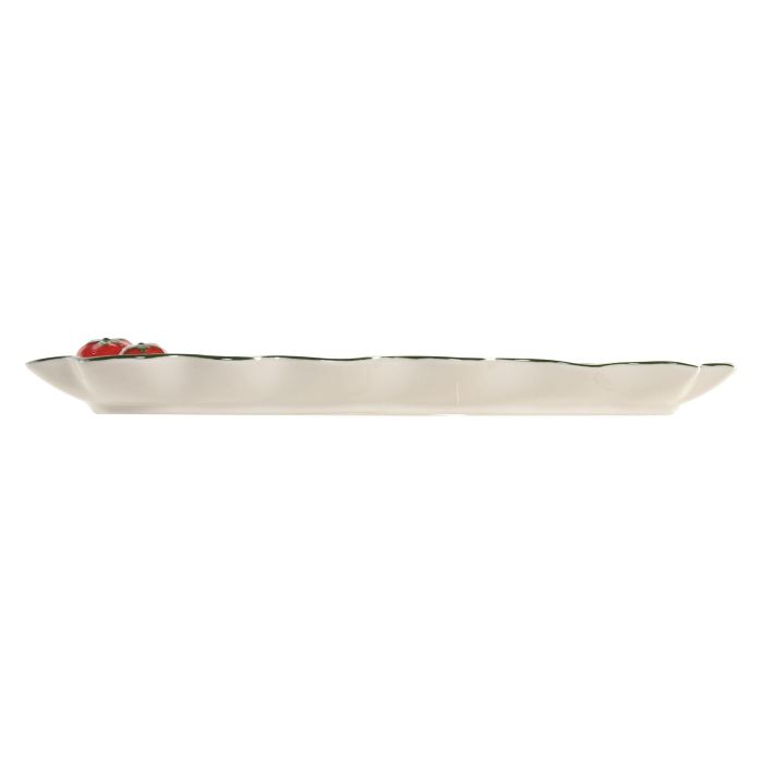 Bandeja Cottage DKD Home Decor Blanco Rojo 13 x 2.5 x 36 cm 2 Bandeja Cottage DKD Home Decor Blanco Rojo 13 x 2.5 x 36 cm 2