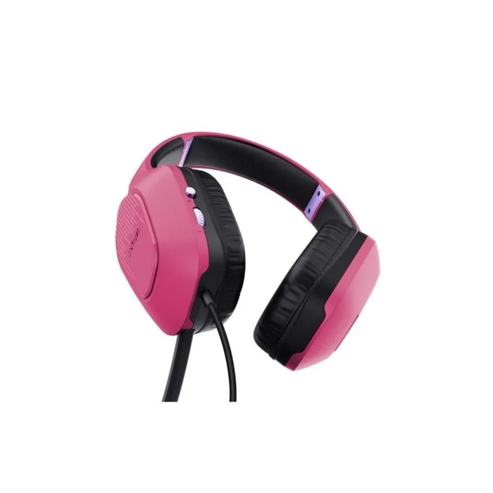 Trust Gaming Auriculares Gaming GXT 415 Zirox con Micrófono, Jack 3.5mm, Rosas, Compatibles con PC y Consolas 2