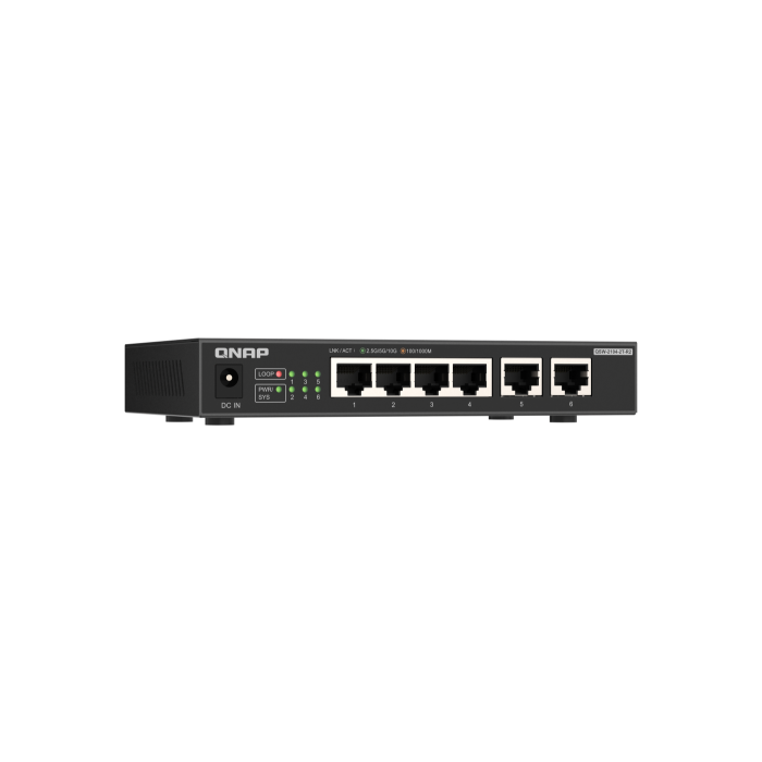 QNAP QSW-2104-2T-R2 switch No administrado 10G Ethernet (100/1000/10000) Escritorio Negro 2