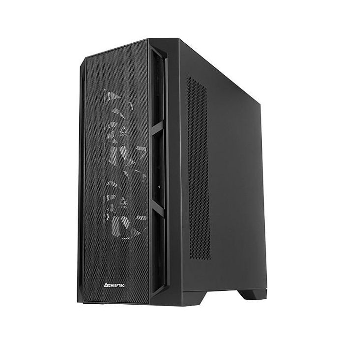 Chieftec GA-01B-M-OP Caja Gaming Midi Tower ATX Negra para PC de Juego con Panel de Vidrio Templado