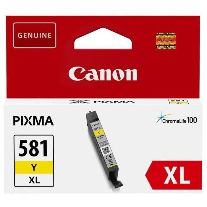 Canon Tinta Amarillo Pixma Ts 615X-815X-915X - Tr 755X-855X - Cli 581XLy Canon Tinta Amarillo Pixma Ts 615X-815X-915X - Tr 755X-855X - Cli 581XLy