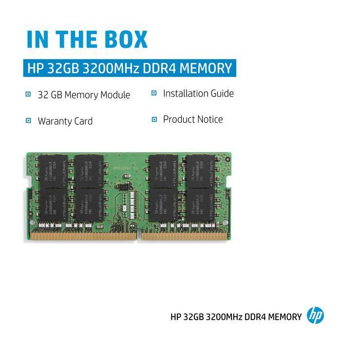 HP 32 GB 3200MHz DDR4 Memory 2 HP 32 GB 3200MHz DDR4 Memory 2