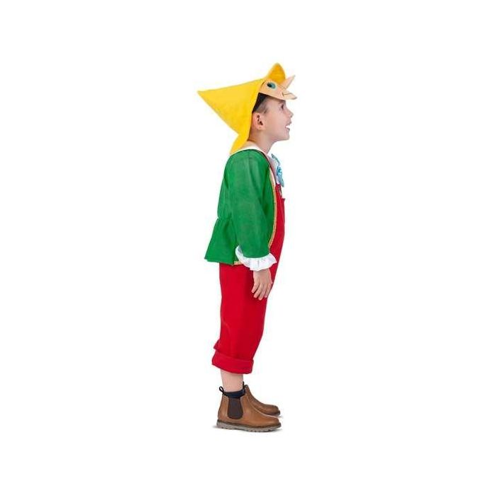 Disfraz pinocho (gorro, careta, chaqueta y peto) talla 5-6 años 2