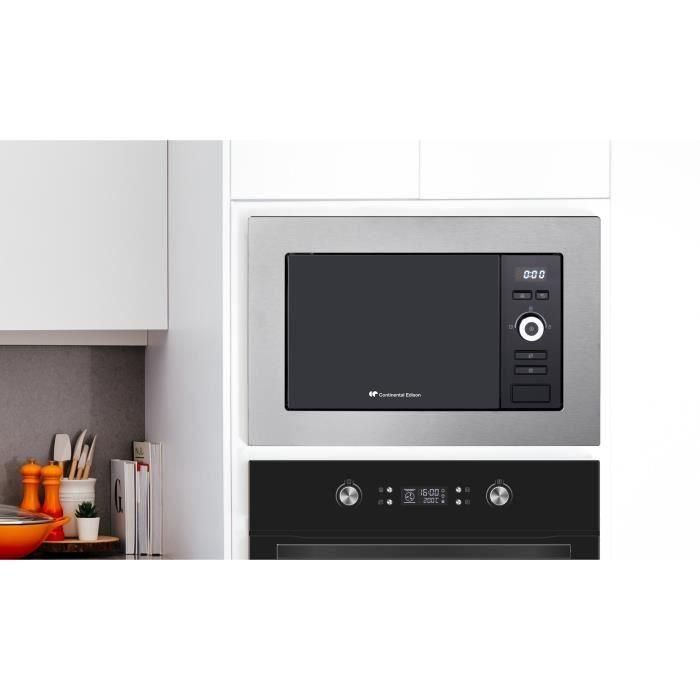 Continental Edison MO20IXEG Horno Microondas Empotrable con Función Grill y Capacidad de 20 Litros 4 Continental Edison MO20IXEG Horno Microondas Empotrable con Función Grill y Capacidad de 20 Litros 4