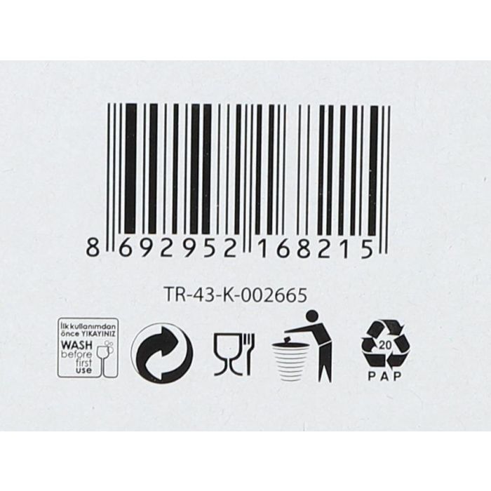 Lav Set de 6 Vasos Artemis de 415 ml, medidas 8,6 x 8,6 x 12 cm (8 Cajas) 8