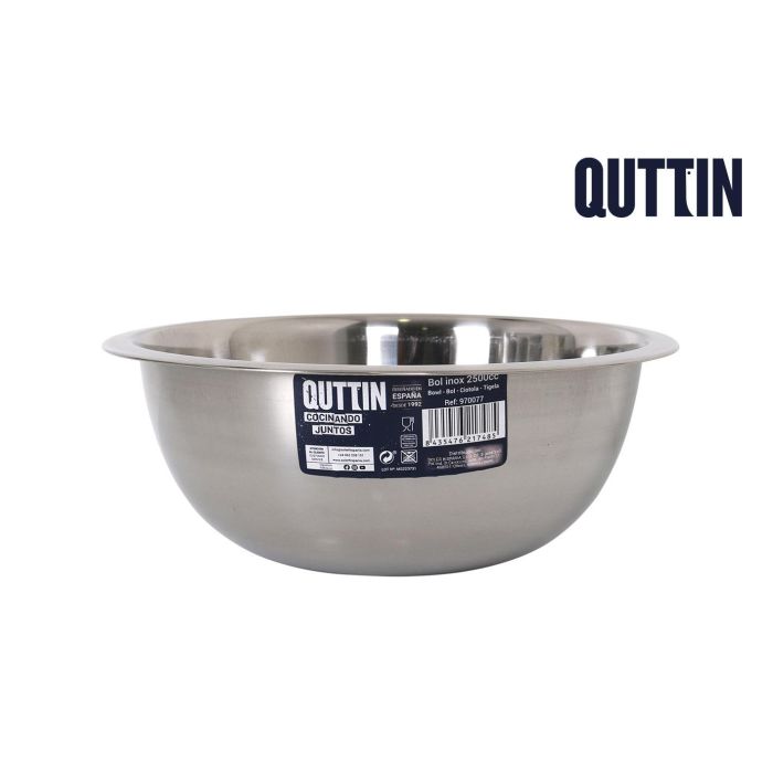 Bol Metal Inox Quttin 2500Cc (18 Unidades) Bol Metal Inox Quttin 2500Cc (18 Unidades)