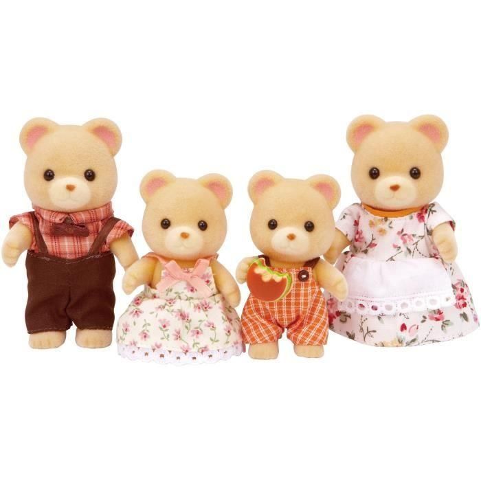 Sylvanian Families 5059 Familia de Osos con Papa, Mama, Hijo e Hija - Figuras con Ropa Extraíble y Hamburguesa - Para Niñas 4+ Años 1 Sylvanian Families 5059 Familia de Osos con Papa, Mama, Hijo e Hija - Figuras con Ropa Extraíble y Hamburguesa - Para Niñas 4+ Años 1