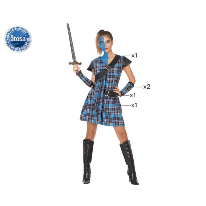 Disfraz Escocesa Mujer Adulto William Wallace XS-S Disfraz Escocesa Mujer Adulto William Wallace XS-S