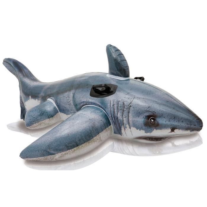 Figura hinchable tiburon blanco 173x107 cm (+ 3 años) 1 Figura hinchable tiburon blanco 173x107 cm (+ 3 años) 1