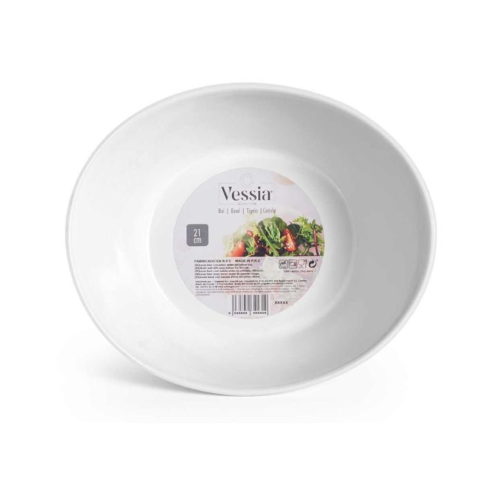 Bowl Porcelana Con Forma 21 Cm Vessia (12 Unidades) 2 Bowl Porcelana Con Forma 21 Cm Vessia (12 Unidades) 2