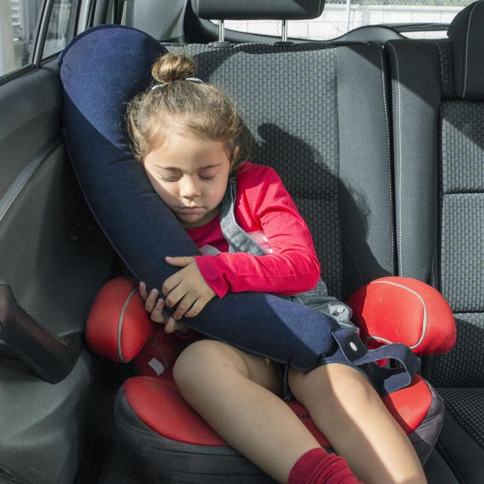 Almohada de Viaje Hinchable con Sujeción para Asientos Restel InnovaGoods 5 Almohada de Viaje Hinchable con Sujeción para Asientos Restel InnovaGoods 5