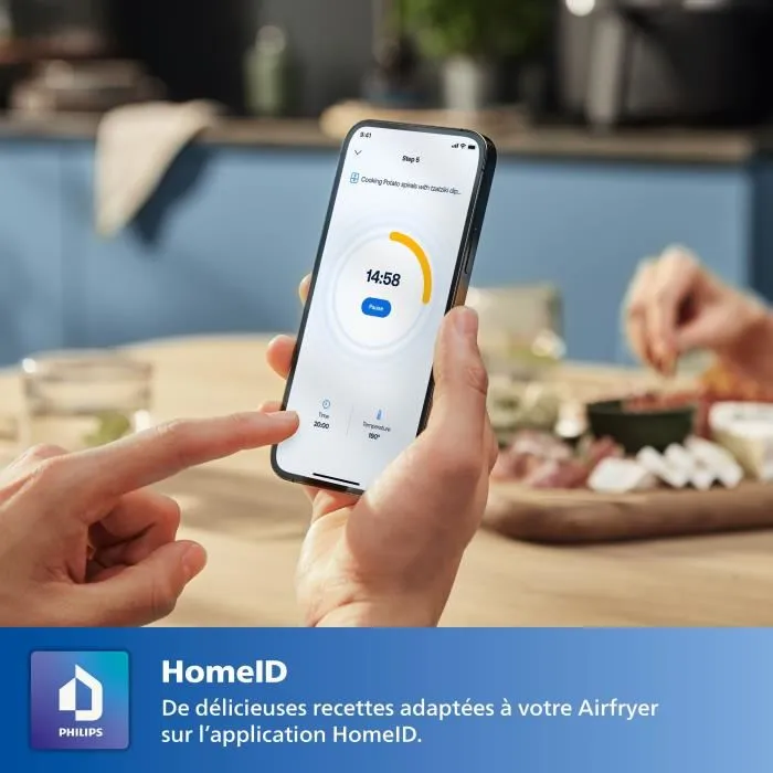 Philips Airfryer XL HD9270/70 Freidora sin aceite 3000, 1.2 kg, Tecnología Air Rapid, 7 programas, Negra 5