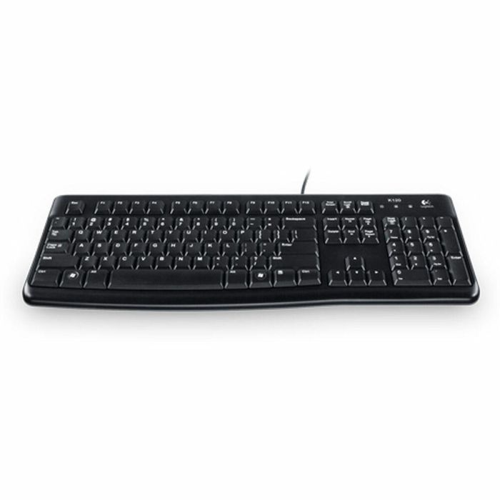 Logitech K120 Teclado USB para Empresas, Diseño Resistente a Salpicaduras, Teclas Cómodas y Silenciosas, Durabilidad 10 Millones de Pulsaciones Logitech K120 Teclado USB para Empresas, Diseño Resistente a Salpicaduras, Teclas Cómodas y Silenciosas, Durabilidad 10 Millones de Pulsaciones