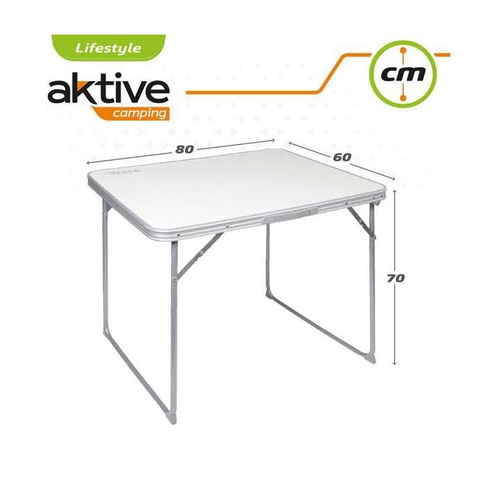 Conjunto de Mesa con 2 Sillas Aktive Plegable De acampada 7