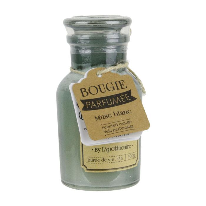 Home Deco Factory Botella Con Vela Apothicaire Colección Musc Blanc D'ambre Fleur De Coton 15 Horas Duración 1
