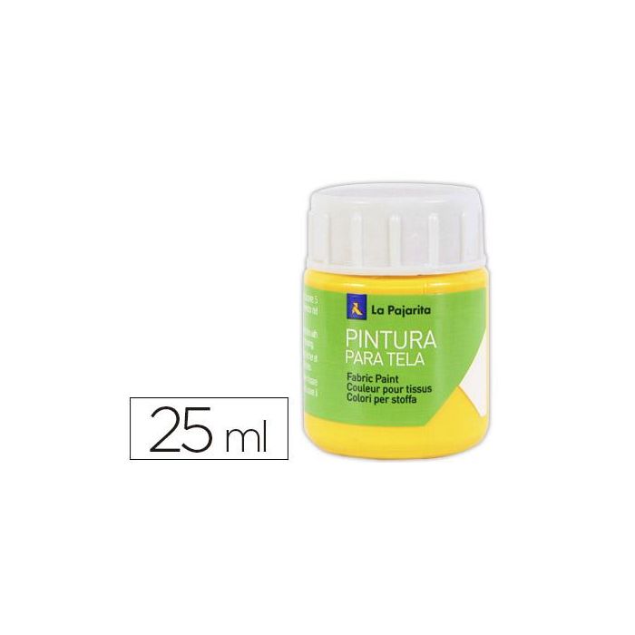 Pintura Para Tela La Pajarita Amarillo Real 25 mL