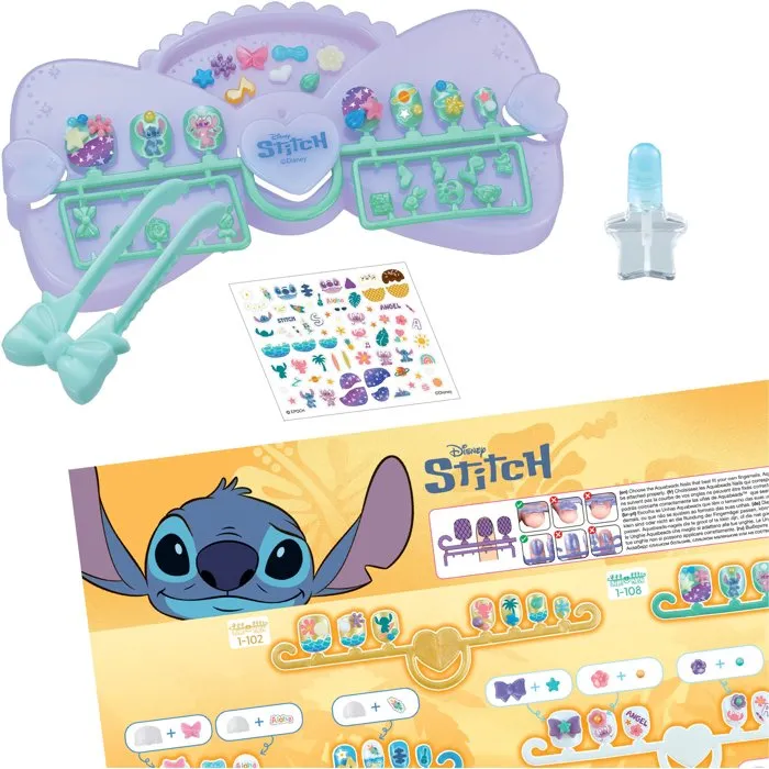 Aquabeads AQU5054131351215 Kit de Manicura Stitch para Uñas con Pegatinas 2 Aquabeads AQU5054131351215 Kit de Manicura Stitch para Uñas con Pegatinas 2
