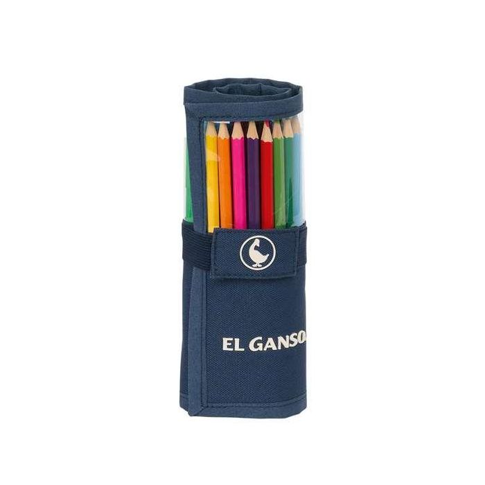 Safta "Classic" Plumier Enrollable con 27 Piezas El Ganso