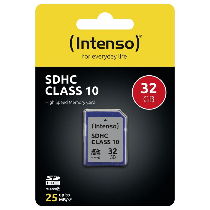 Intenso SDHC Clase 10 32GB 25MB/s Tarjeta de Memoria 1 Intenso SDHC Clase 10 32GB 25MB/s Tarjeta de Memoria 1