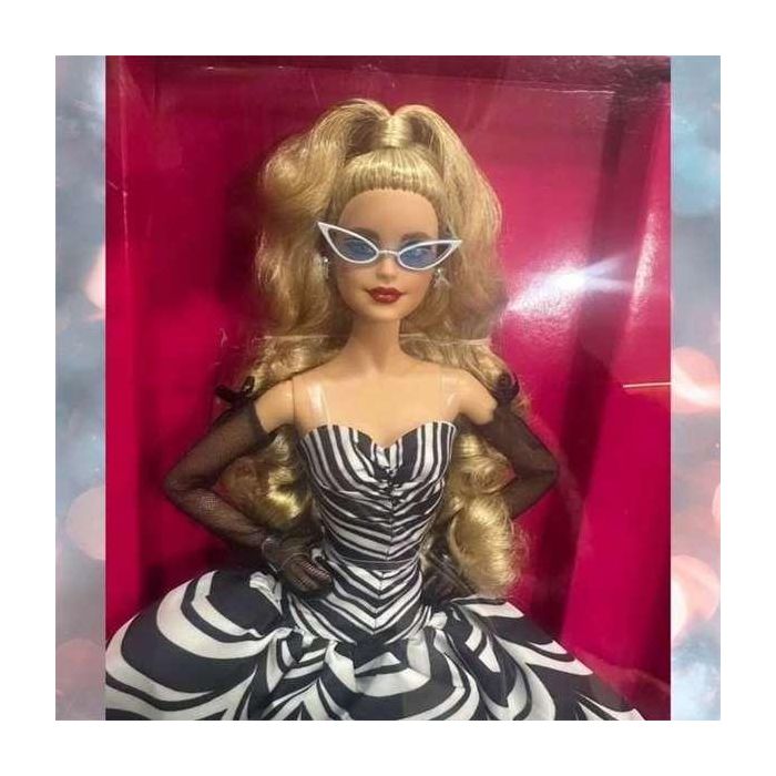 Muñeca barbie coleccion signature 65 aniversario rubia 2