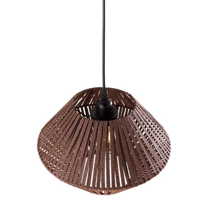 Lámpara Colgante Albert de Ratán SKD-P-2004 con Diseño de Rejilla Étnico, Luz Difusa Oscura para Salón, Comedor, Dormitorio 2 Lámpara Colgante Albert de Ratán SKD-P-2004 con Diseño de Rejilla Étnico, Luz Difusa Oscura para Salón, Comedor, Dormitorio 2
