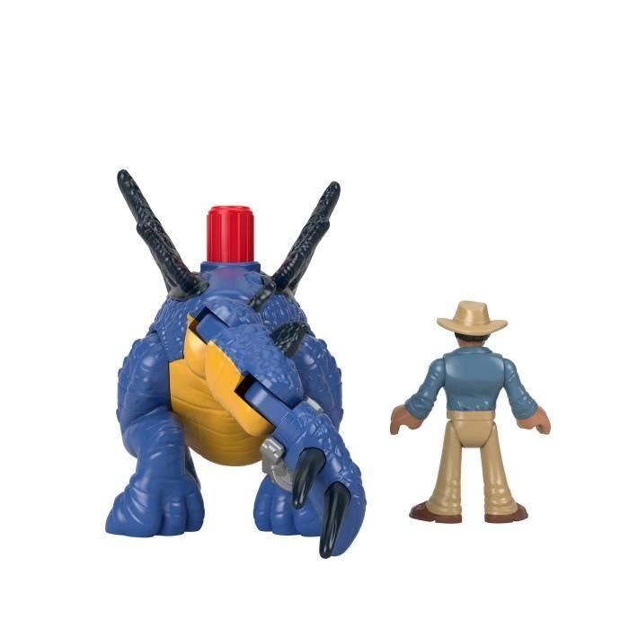 FISHER - PRICE IMAGINEXT - Jurassic World - Stegosaurus And Character - Figura de acción de 1.ª edad - 3 años y más 1