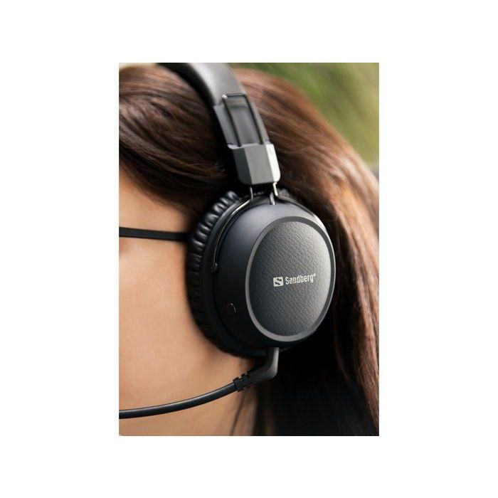 Sandberg Auriculares Inalámbricos ANC FlexMic con Micrófono Flexible Desmontable, Reducción de Ruido Activa, 13h Batería, Cómodos 10 Sandberg Auriculares Inalámbricos ANC FlexMic con Micrófono Flexible Desmontable, Reducción de Ruido Activa, 13h Batería, Cómodos 10