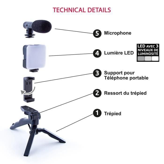 Vlogging Kit - Studio Creator - Podcast & Vlogging Kit con luz y micrófono - INF 033 - Toyes del canal 1 Vlogging Kit - Studio Creator - Podcast & Vlogging Kit con luz y micrófono - INF 033 - Toyes del canal 1