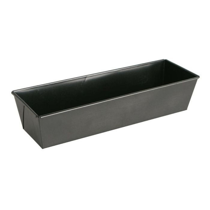 Quid Molde para Bizcochos Sweet Grey Acero Antiadherente Negro 35x12x8 cm Apto Horno y Lavavajillas