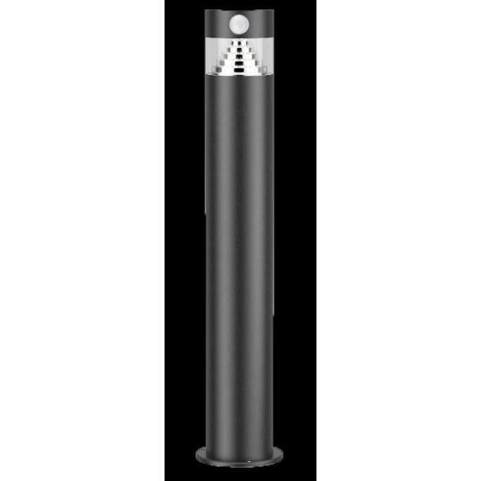 Galix G4585C Baliza solar de acero inoxidable, H50 cm, alta luminosidad con detector, 150 lúmenes 1 Galix G4585C Baliza solar de acero inoxidable, H50 cm, alta luminosidad con detector, 150 lúmenes 1
