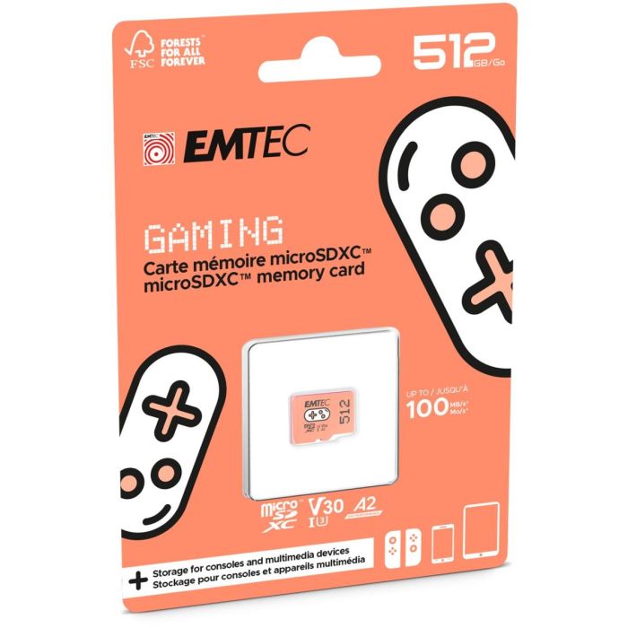 CARD Emtec m512GB UHS I U3 V30 A2 Gaming Orange 2 CARD Emtec m512GB UHS I U3 V30 A2 Gaming Orange 2