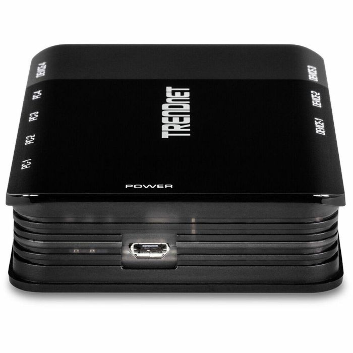 Switch Trendnet TK-U404 USB Negro 1 Switch Trendnet TK-U404 USB Negro 1