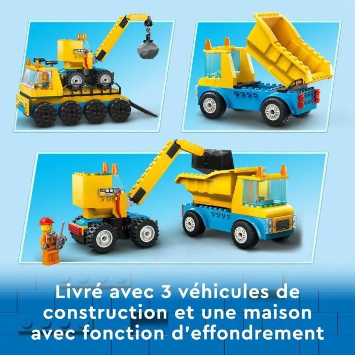 Camiones De Obra Y Grúa Con Bola Lego City 60391 Lego 2 Camiones De Obra Y Grúa Con Bola Lego City 60391 Lego 2