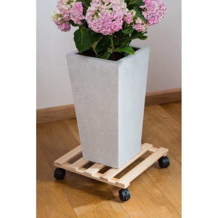 NATURE Mesa enrollable para plantas - Abeto - H7.4 x 35 x 35 cm 2 NATURE Mesa enrollable para plantas - Abeto - H7.4 x 35 x 35 cm 2