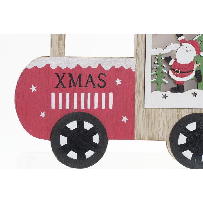 DKD Home Decor Decoración Luminosa de Navidad Tren Tradicional MDF con LED, Natural Rojo, 24x17.5x2 cm, Pilas AA, Pack 6 Unidades 2 DKD Home Decor Decoración Luminosa de Navidad Tren Tradicional MDF con LED, Natural Rojo, 24x17.5x2 cm, Pilas AA, Pack 6 Unidades 2