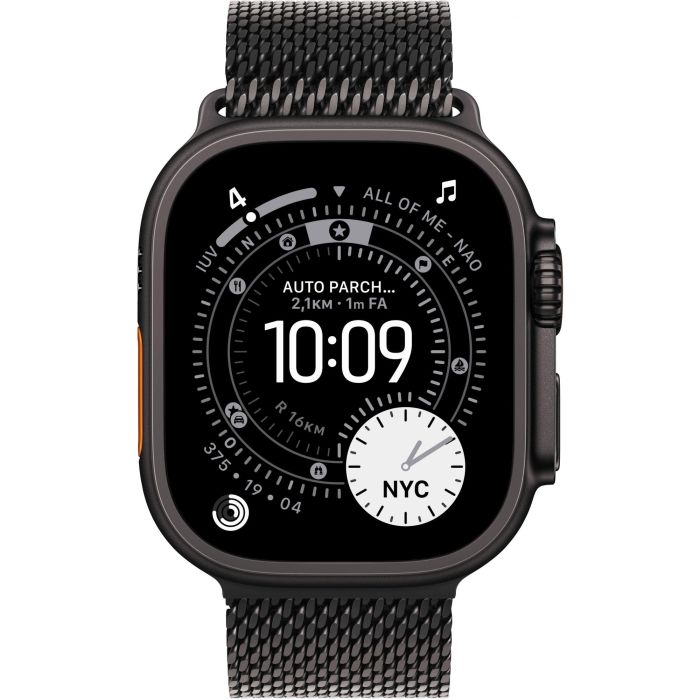 Apple Watch Ultra 3 Titanium Cellular 49mm Schwarz (Milanaise Titan schwarz) Large 1