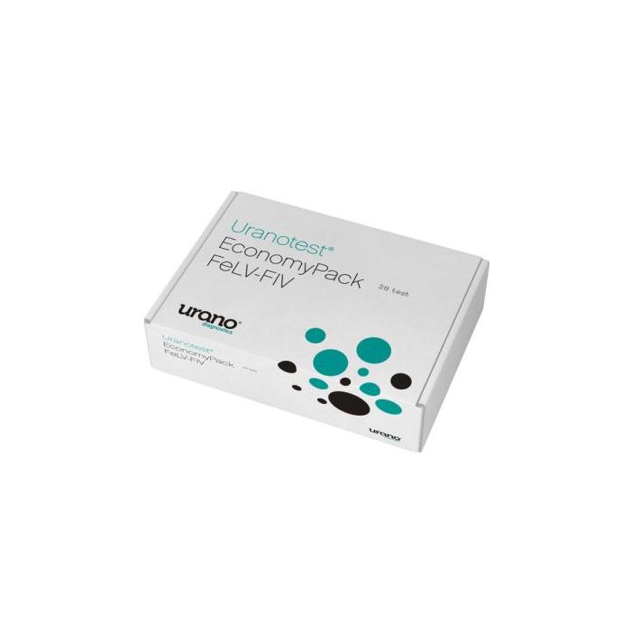 Uranotest Economy Pack Felv-Fiv 30 Tests - Detección de Leucemia e Inmunodeficiencia Felina Uranotest Economy Pack Felv-Fiv 30 Tests - Detección de Leucemia e Inmunodeficiencia Felina